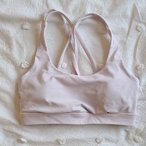 Lululemon "energy bra" size 4, blush pink color